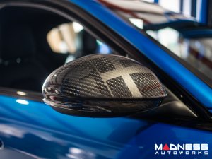 Alfa Romeo Giulia Mirror Covers - Carbon Fiber - Full Replacements - Alfa Romeo Theme Alfa Romeo Giulia Mirror Covers - Carbon Fiber - Full Replacements - Alfa Romeo Theme